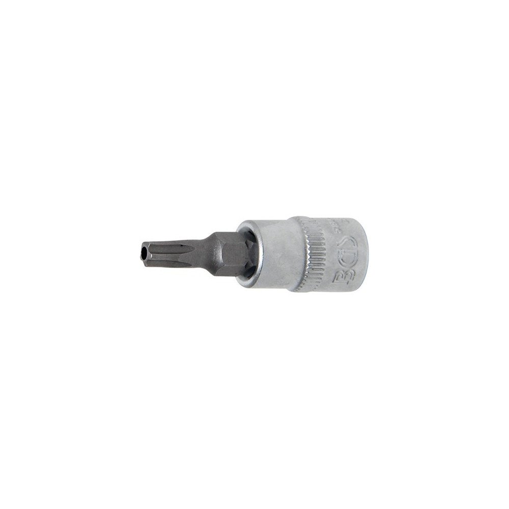 Chave de soquete de 1/4" com ponta Torx TS25 inviolável (5 pontas) Chave de soquete de 1/4" com ponta Torx TS25 inviolável (5 pontas)