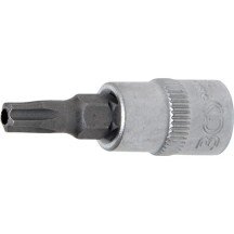 Chave de soquete de 1/4" com ponta Torx TS27 inviolável (5 pontas)