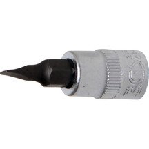 Chave de soquete de 1/4 com ponta plana de 4.0 mm.