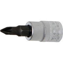 Chave de soquete de 1/4" com ponta Pozidriv PZ1