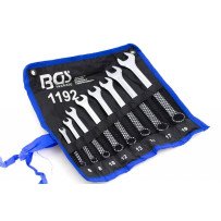 Conjunto de 8 chaves combinadas de 6-19 mm.