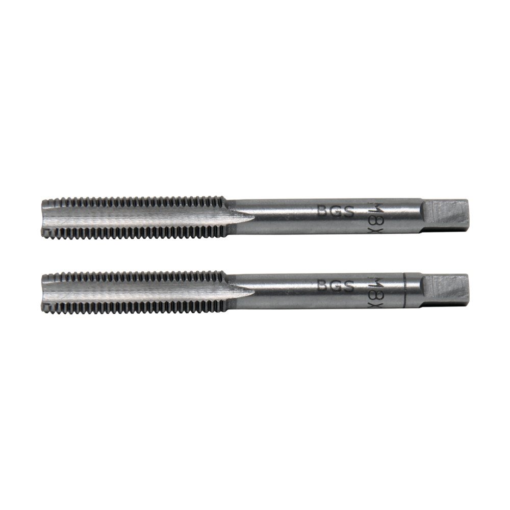Conjunto de 2 peças de M8x1.0 machos roscados iniciais e terminados