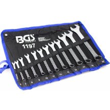 Conjunto de 12 chaves combinadas de 6-22 mm.