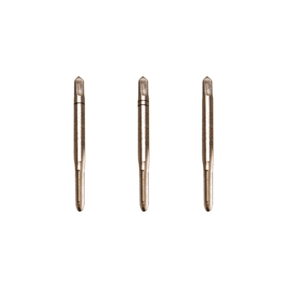 Conjunto de 3 peças de machos iniciais, centrais e de acabamento M4x0,7