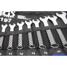 Conjunto de 12 chaves combinadas de 6-22 mm.