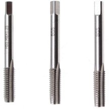 Conjunto de 3 peças de machos iniciais, centrais e de acabamento M8x1,25