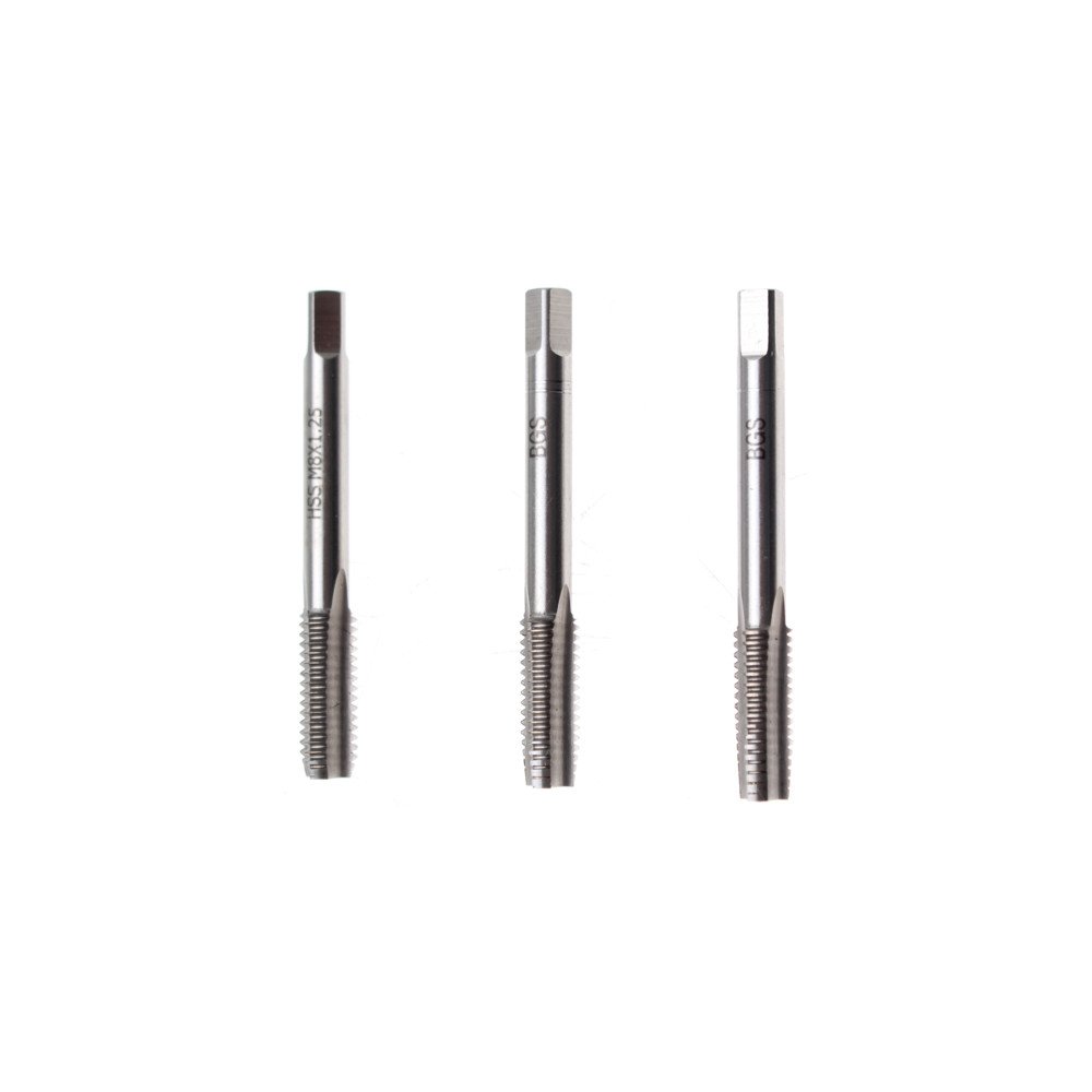 Conjunto de 3 peças de machos iniciais, centrais e de acabamento M8x1,25