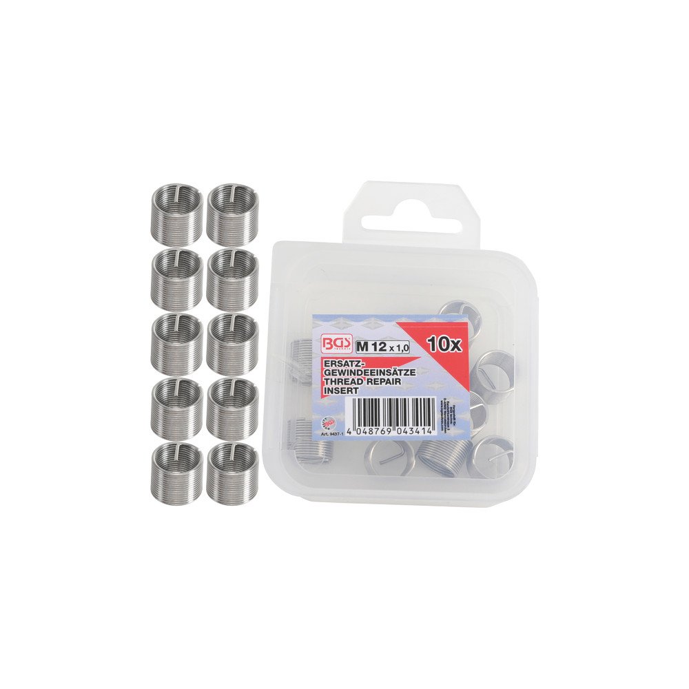 Juego 10 repuestos de insertos HELICOIL® M12x1.0 Juego 10 repuestos de insertos HELICOIL® M12x1.0