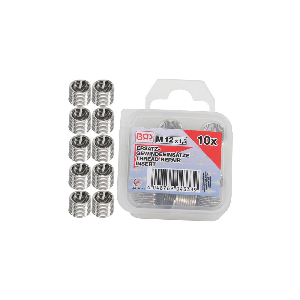 Definir 10 peças de inserção HELICOIL® M12x1.5 Definir 10 peças de inserção HELICOIL® M12x1.5