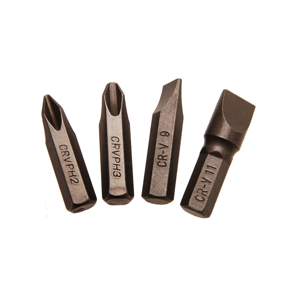 Conjunto de 4 bits para chave de fenda de impacto manual