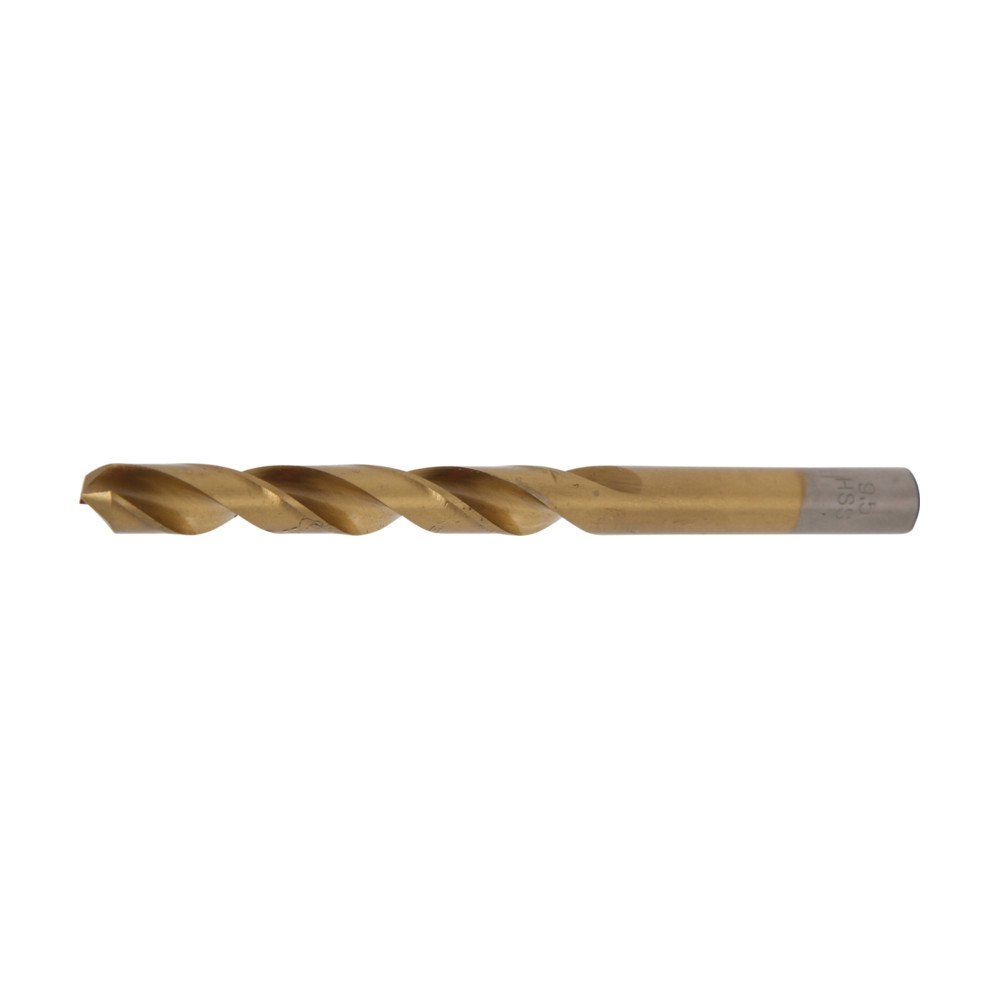 Broca espiral HSS-G nitrurado de titanio O9.5mm. Broca espiral HSS-G nitrurado de titanio O9.5mm.