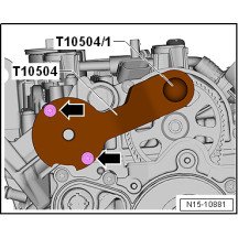Conjunto para ajustar a árvore de came para motores VAG 1.2 / 1.4 TSi / TFSi