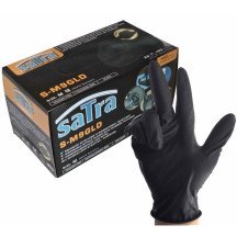Preto diamante nitríle descartável luva tamanho M/8