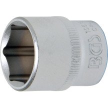 Chave soquete curta 3/8 - 6 lados 19mm.