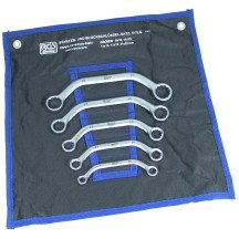 Conjunto de 5 chaves estrela meia-lua 8x10-21x22 mm.