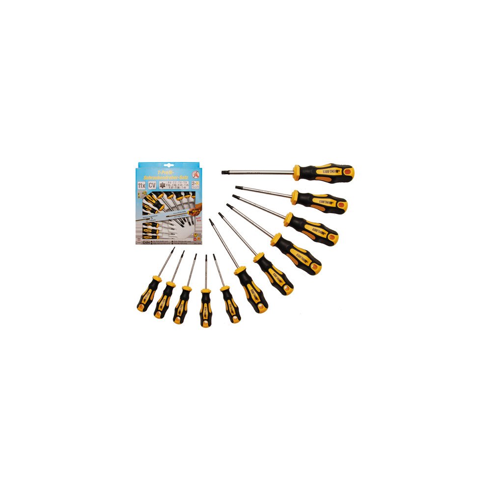 Jogo 11 Chaves de Fenda Torx