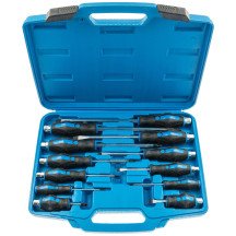 Conjunto de 12 chaves de fenda ergonômicas