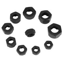 Conjunto de soquete extrator de parafuso espiral de 10 peças