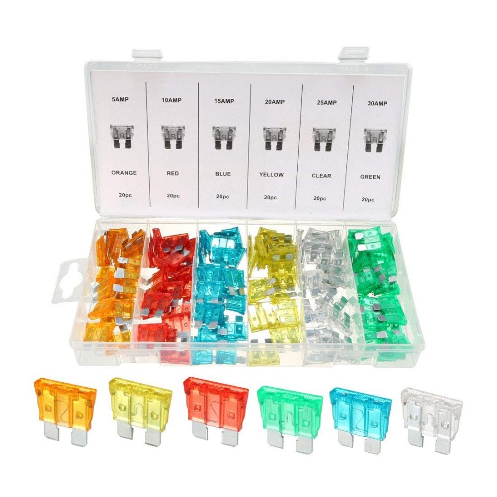 Sortimento 120 fusíveis para automotivo (padrão)