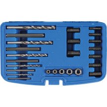 Conjunto extrator de parafusos HSS de 25 peças