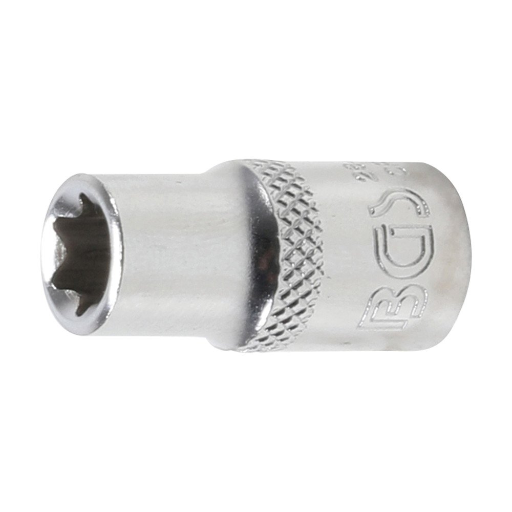 Chave de soquete 1/4 curto T-Star (Torx) E8 Chave de soquete 1/4 curto T-Star (Torx) E8