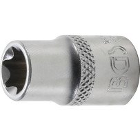 Chave de soquete 1/4 curto T-Star (Torx) E10