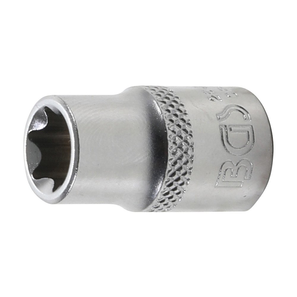 Chave de soquete 1/4 curto T-Star (Torx) E10 Chave de soquete 1/4 curto T-Star (Torx) E10