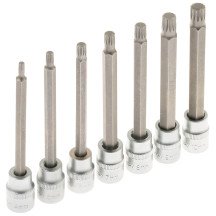 Conjunto de 7 soquetes XZN 3/8