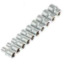Conjunto de 10 chaves de soquete de 1/2 polegada