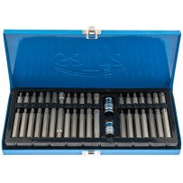 Jogo de 40 dicas combinadas torx, hexagonal e xzn 1/2