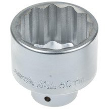 Chave de soquete de 12 pontas 3/4- 60 mm.