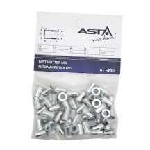 PORCA DE REBITE DE AÇO M5 50 PEÇAS