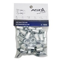 M8 50 pcs porca de rebite de aço