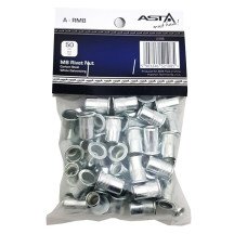 PORCA DE REBITE DE AÇO M8 50 PEÇAS