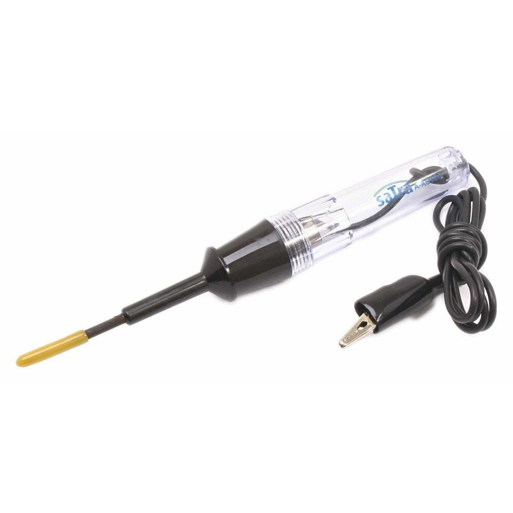 Testador de Voltagem 6V / 12V / 24V com Garra de Massa | Detector Elétrico Automotivo