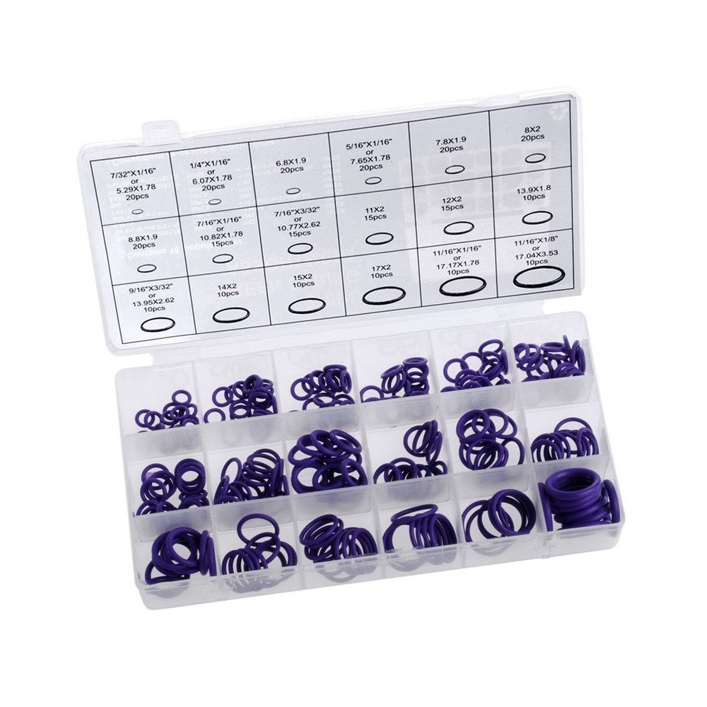 Surtido 270 PCS de tóricas, aire acondicionado HNBR (violetas)