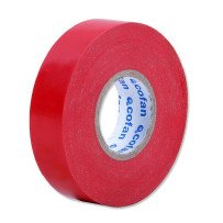 Fita de isolamento de PVC vermelho 20m x 19mm