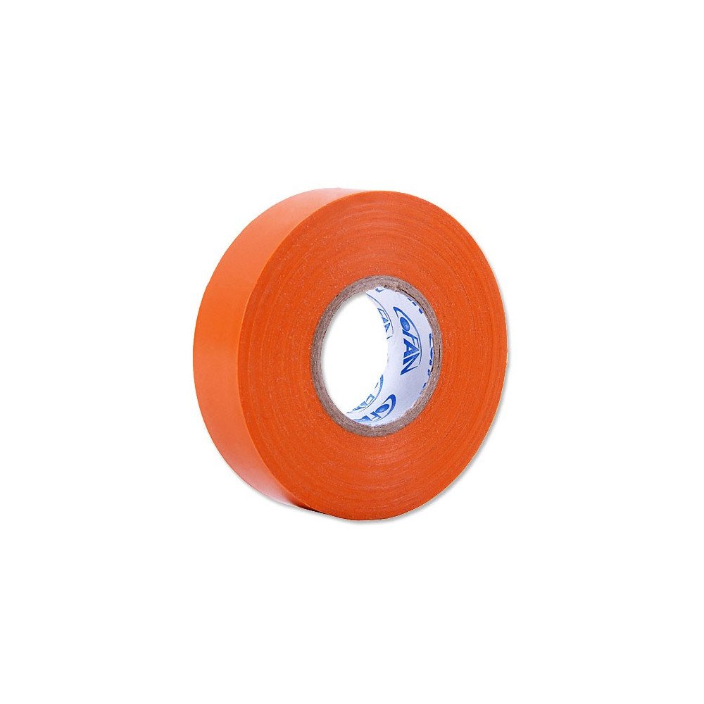 Fita de isolamento PVC laranja 20m x 19mm Fita de isolamento PVC laranja 20m x 19mm