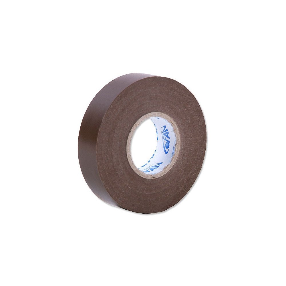 Fita de isolamento PVC marrom 20m x 19mm Fita de isolamento PVC marrom 20m x 19mm