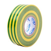 Fita de isolamento amarelo / PVC verde 20m x 19mm