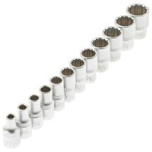 12 chaves do copo definir 1/4" 12 faces em polegadas