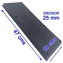 Taco De Goma Elevador  Rectangular Extra Grande 47 X 18cm