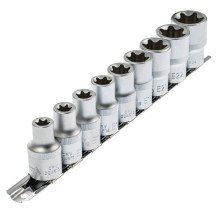 Jogo 9 copos 1/2 Torx curto