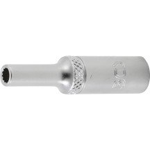 Chave de soquete longa de 1/4, 12 pontas, 4 mm.