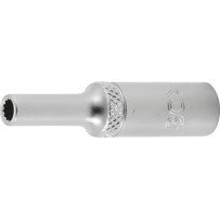 Llave de vaso largo 1/4 12 caras 4 mm.