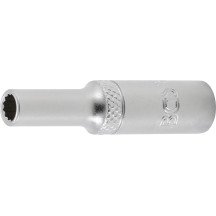 Chave de soquete longa de 1/4, 12 pontas, 5 mm.