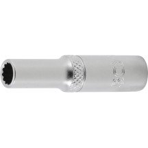 Chave de soquete longa de 1/4, 12 pontas 6 mm.