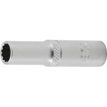 Chave de soquete longa de 1/4, 12 pontas 7 mm.