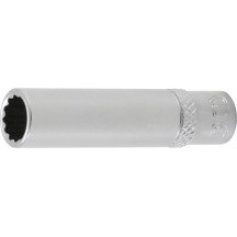 Chave de soquete longa de 1/4, 12 pontas 8mm.