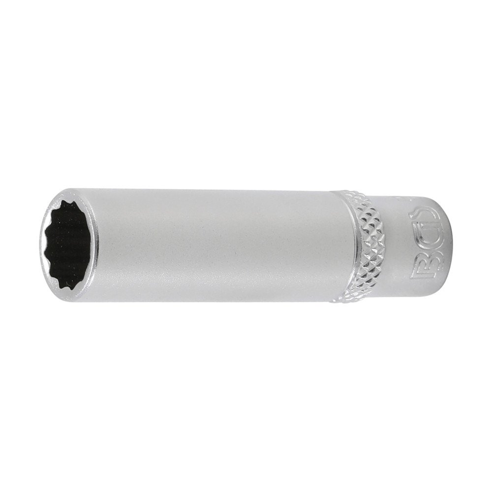 Chave de soquete longa de 1/4, 12 pontas 9mm.